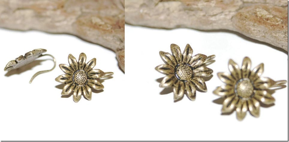 90s-vintage-antique-sunflower-earrings