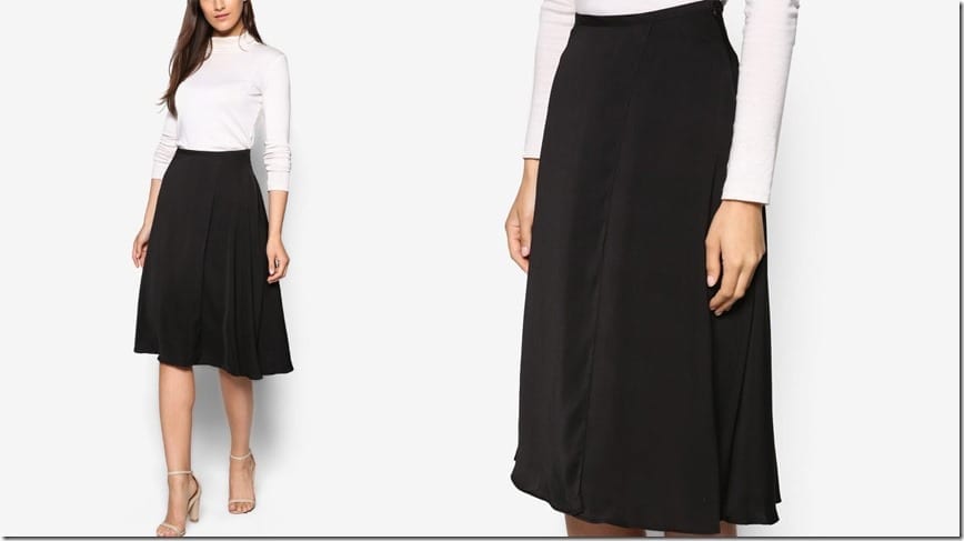 black-circular-midi-skirt