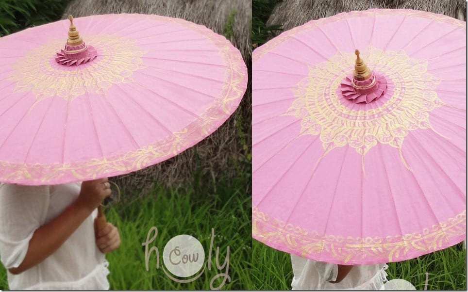 hand-painted-pink-waterproof-parasol-umbrella