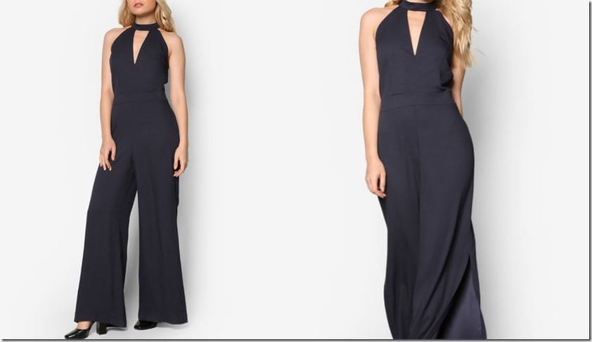 navy-choker-v-neck-side-slit-jumpsuit