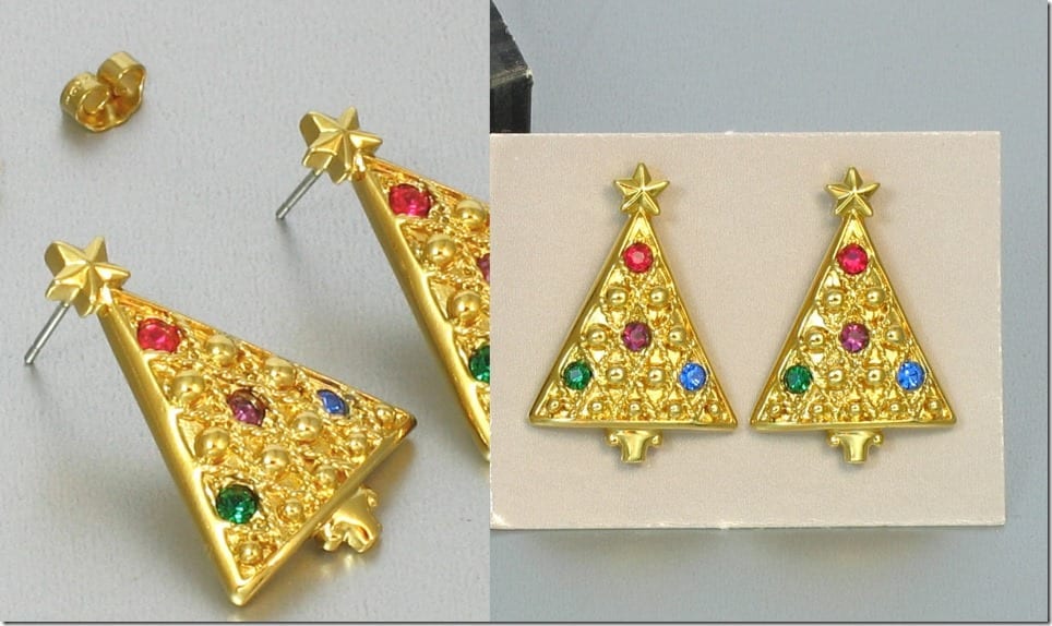 vintage-90s-christmas-tree-earrings