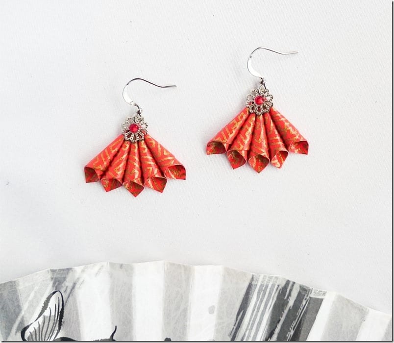 Fashionista NOW: 7 Auspicious RED Theme Fan Earrings To Wear For Chinese Lunar New Year 2017