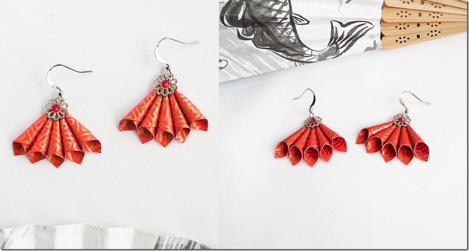 chinese-red-statement-fan-earrings