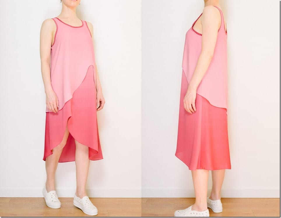 gradient-pink-layered-sleeveless-midi-dress