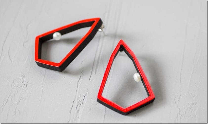 modern-red-geometric-statement-earrings