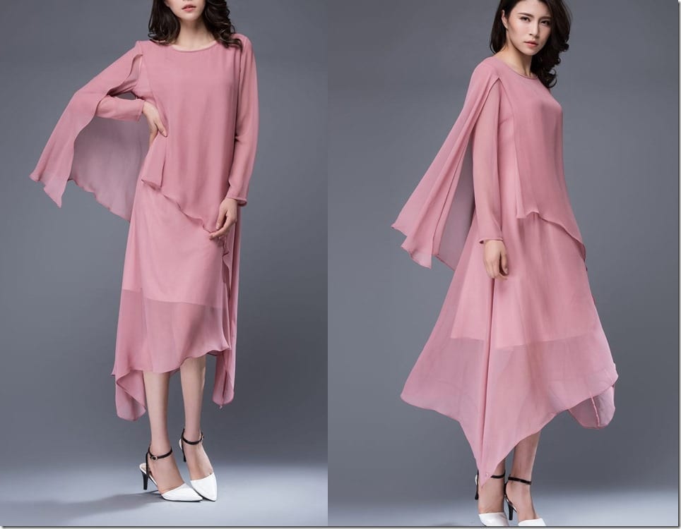 pink-floaty-layered-asymmetric-midi-dress