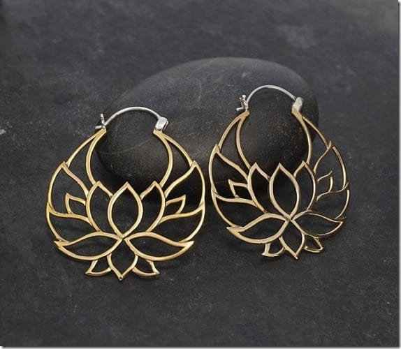 statement-lotus-hoop-earrings