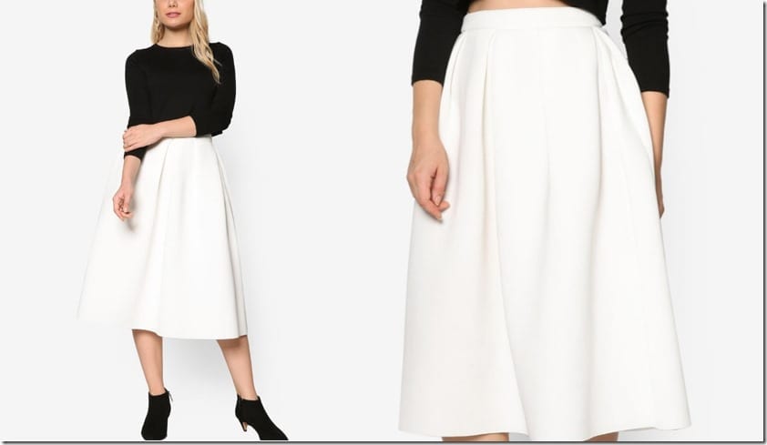 white-pleated-midi-skirt