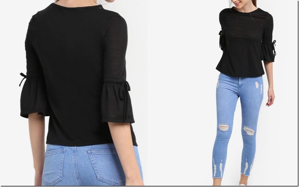 black-tie-cuff-bell-sleeve-top