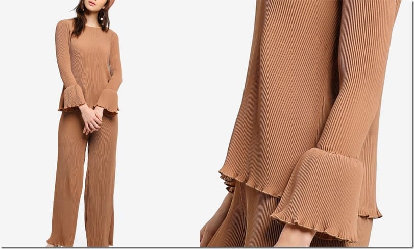 brown-pleated-top-statement-sleeves