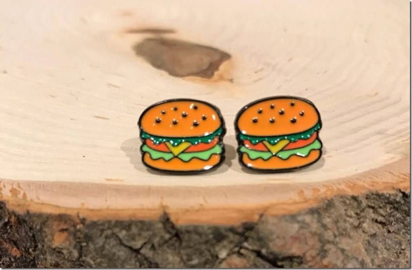 burger-cartoon-stud-earrings