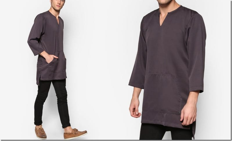 grey-dip-hem-kurta-top