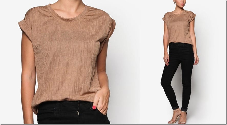 metallic-brown-textured-top