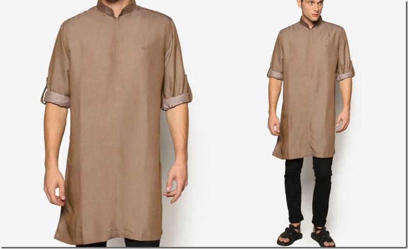 mod-cocoa-mandarin-collar-kurta-top