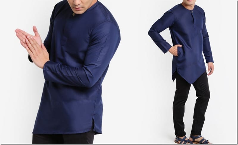 navy-asymmetric-hem-kurta-top