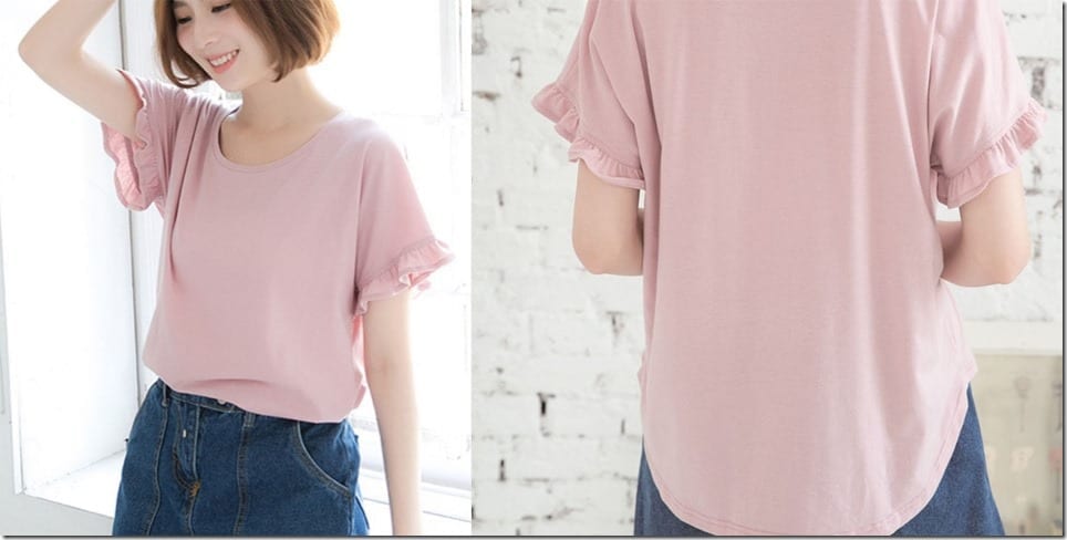 pink-frilly-sleeve-cotton-tee