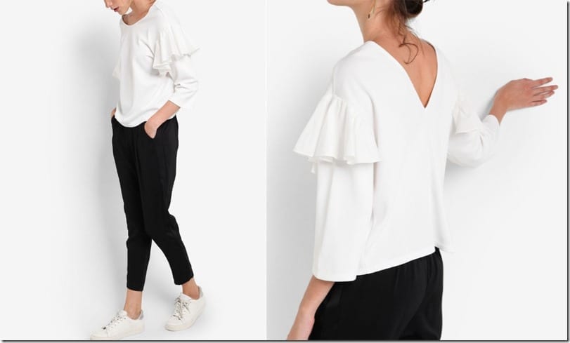 ruffle-sleeve-white-tee