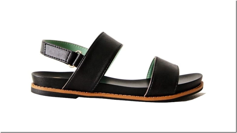 black-two-band-strap-sling-sandals