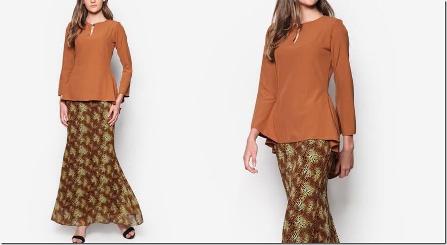 brown-midi-peplum-kurung