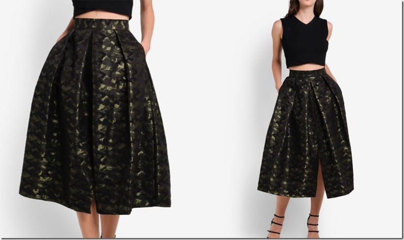 camo-print-midi-pleated-skirt