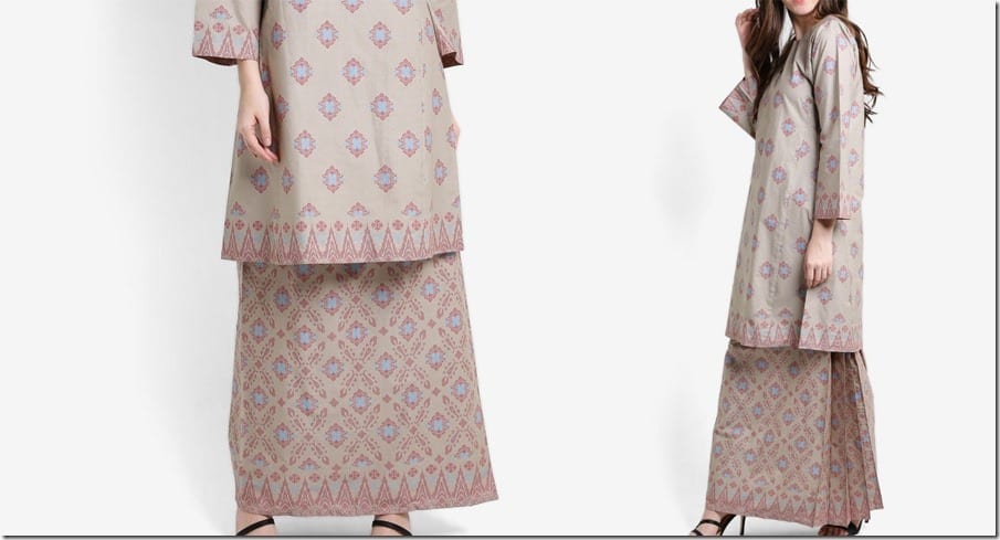  Baju  Raya 2022 Songket  Print Modern  Kurung