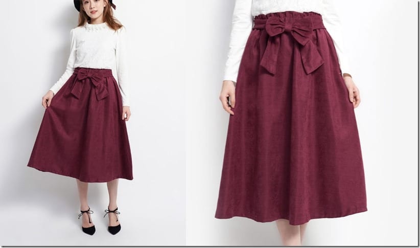 ribbon-waist-maroon-midi-skirt