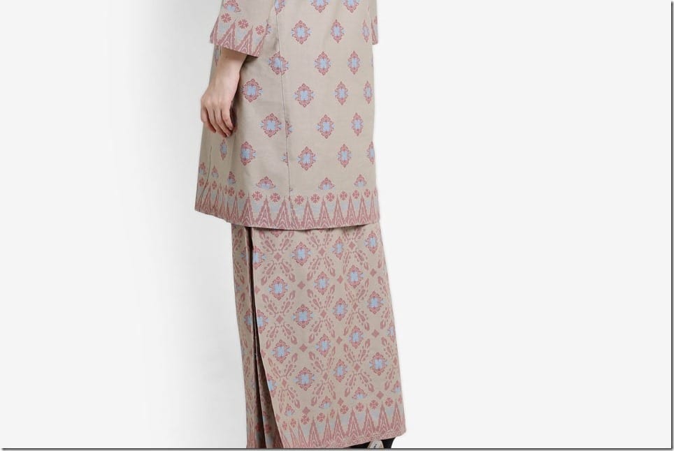 Baju Raya 2017 ~ Songket Print Modern Kurung