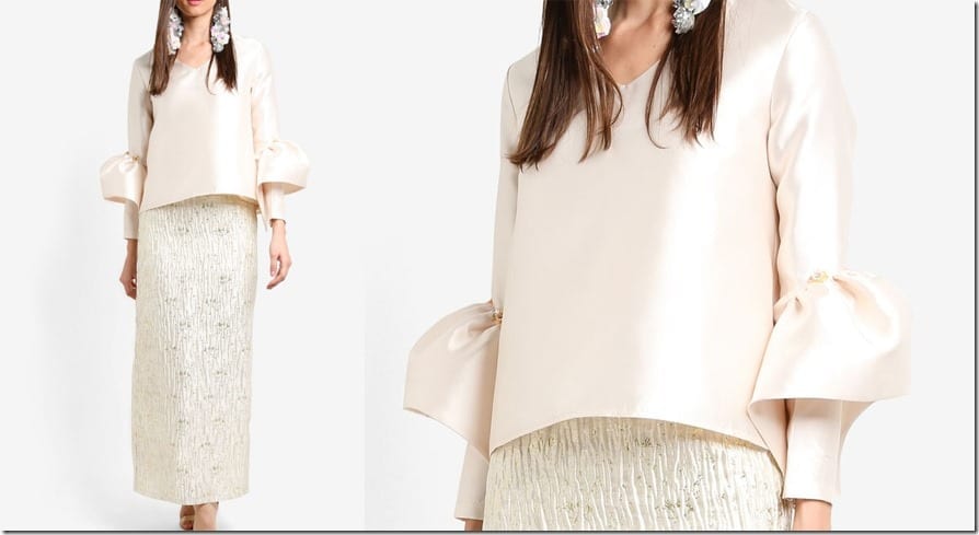 beige-structured-bell-sleeve-top