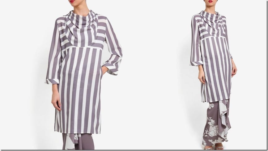 cowl-neck-stripe-abstract-kurung