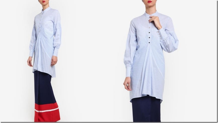 mandarin-collar-pinstripe-puff-sleeve-kurung