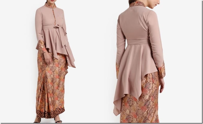 brown-mandarin-collar-batik-kurung