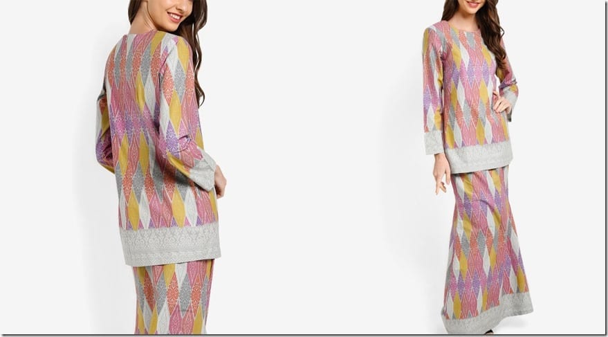 colorful-grey-songket-print-mod-kurung