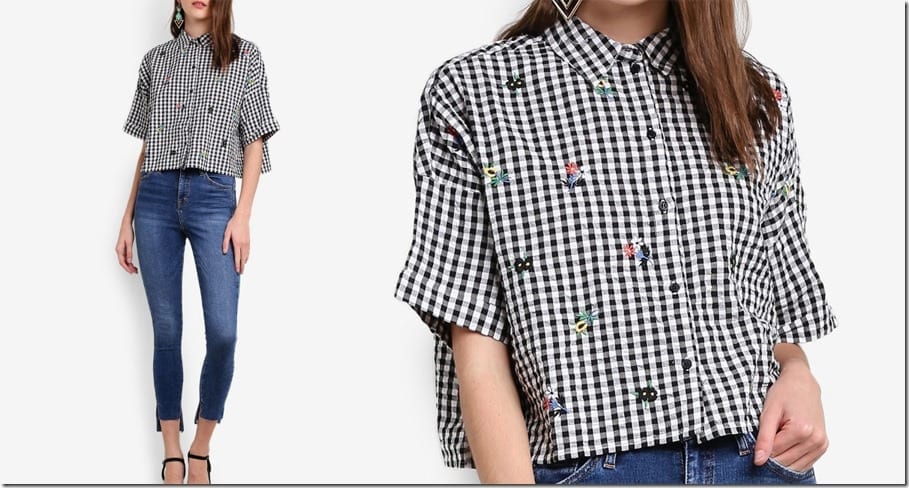 floral-embroidered-gingham-crop-shirt