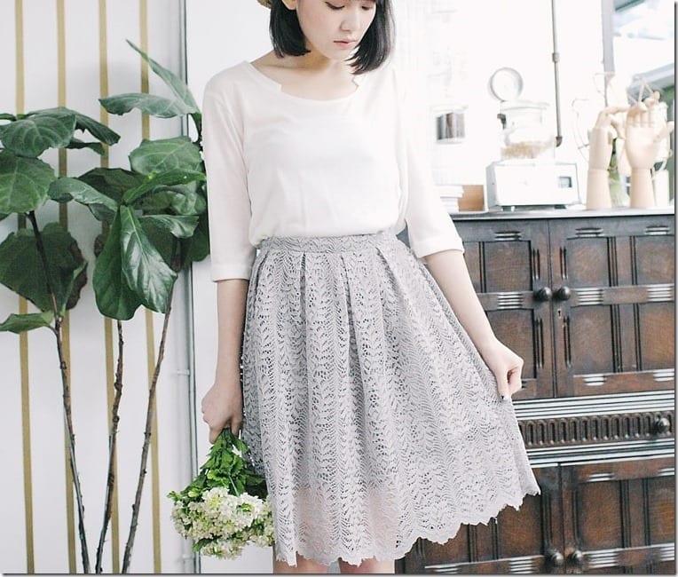 5 GREY Midi Skirts To Go With Your Minimalist OOTD