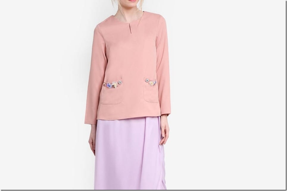 Baju Raya 2017 Idea ~ Pastel Color Block Kurung Style