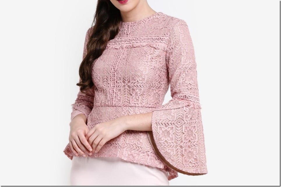 Buy Zalora Studios Peplum Top in Pink 2024 Online