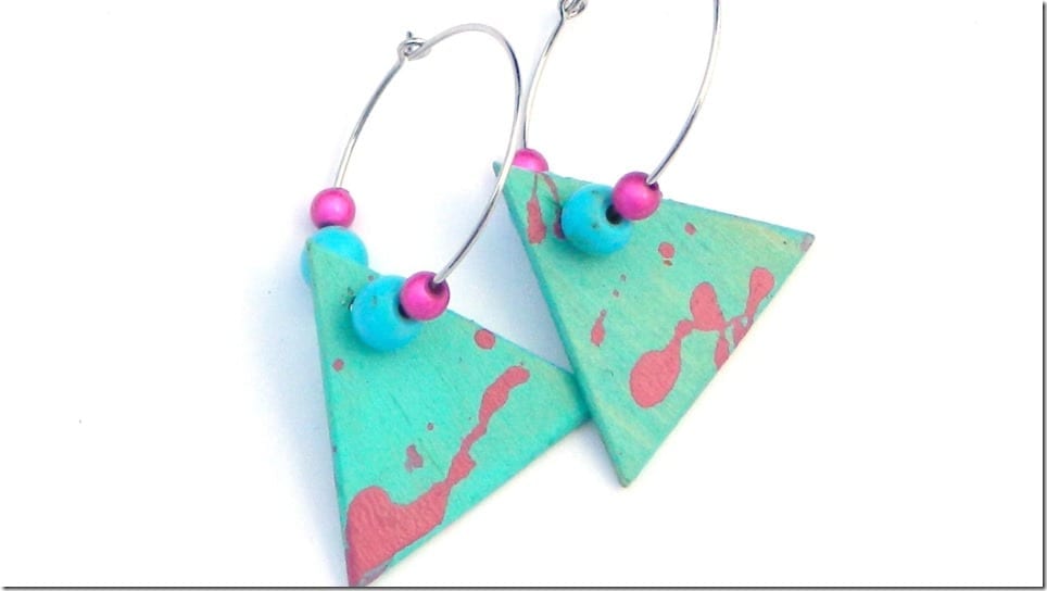 abstract-turquoise-triangle-dangle-earrings