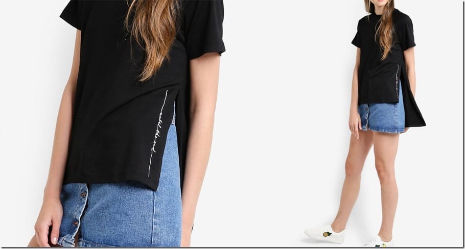 black-asymmetric-hem-embroidered-tee