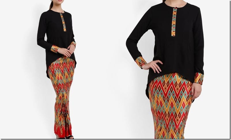 black-high-low-batik-sarawak-style-kurung