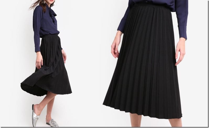 elegant-black-pleated-midi-skirt