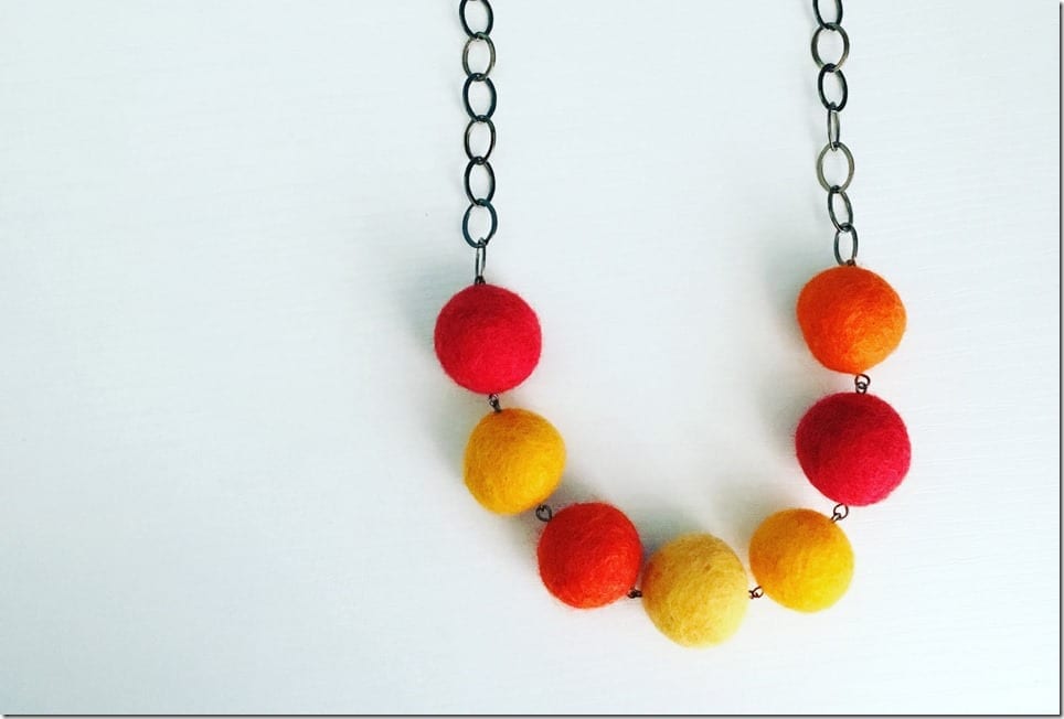 orange-red-yellow-pom-pom-chain-necklace