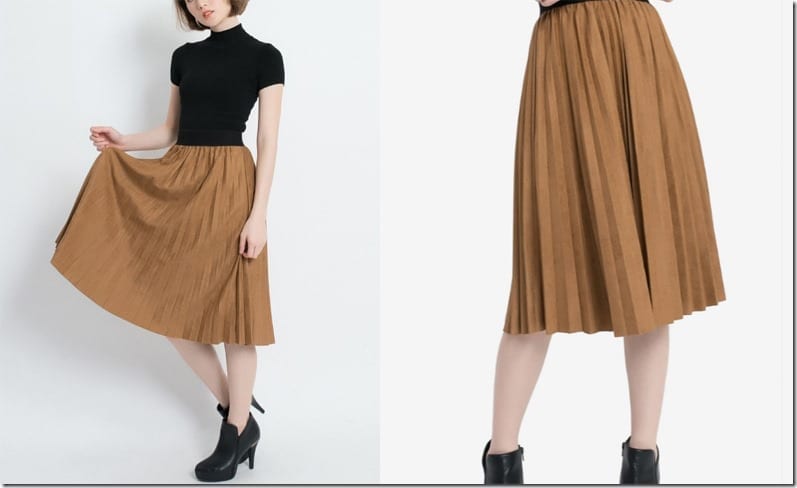 retro-brown-midi-pleated-skirt