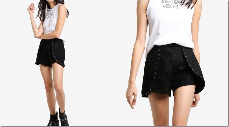 black-eyelet-overlay-shorts