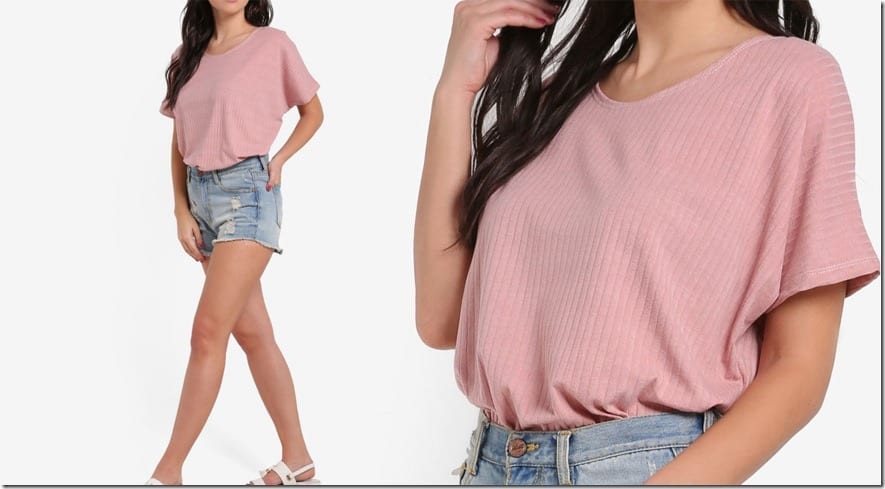 casual-pink-short-sleeve-top