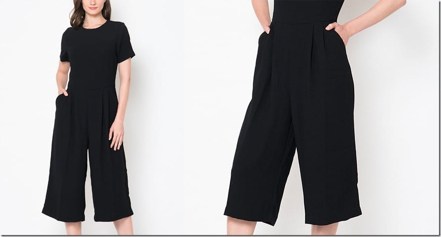 short-sleeve-black-culotte-jumpsuit