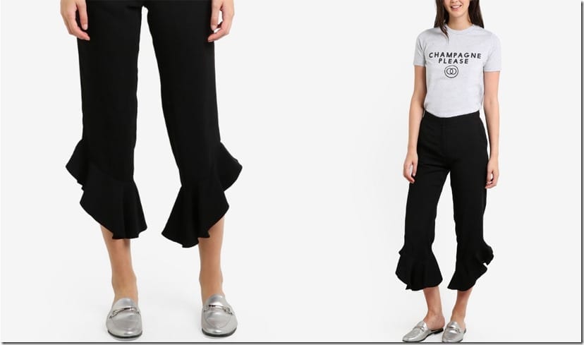 asymmetric-frill-hem-crop-trousers