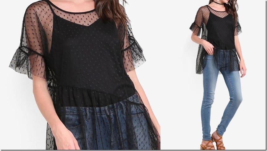 asymmetric-ruffle-mesh-top