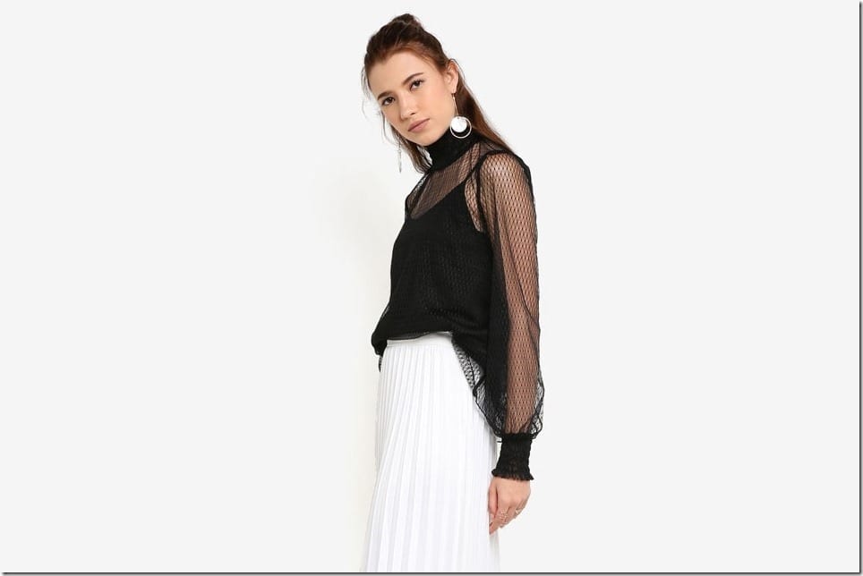 Black Mesh Style Tops To Ooze Dark Elegance In