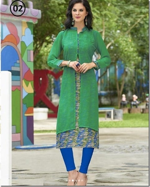 Embroidered Festive Kurti Styles Diwali 2017 Fashion Inspiration