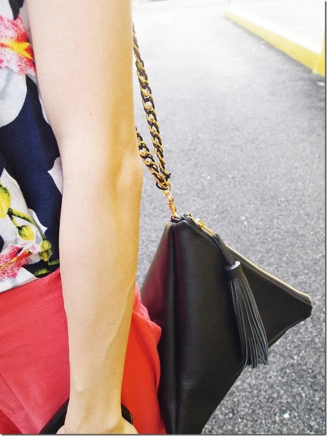 black-leather-triangle-bag